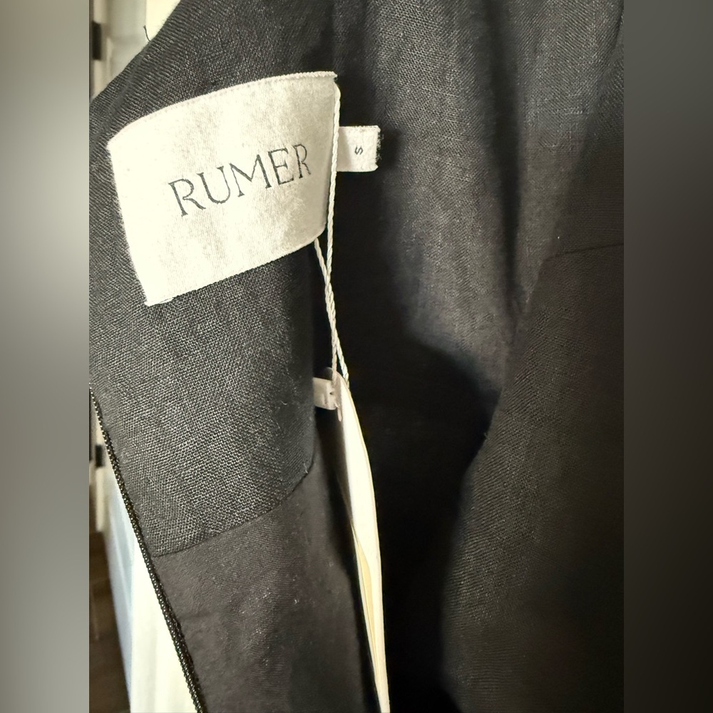 RUMER THE LABEL Black Brontë Cutout Twist-Front Dress - Small - Picture 7 of 8